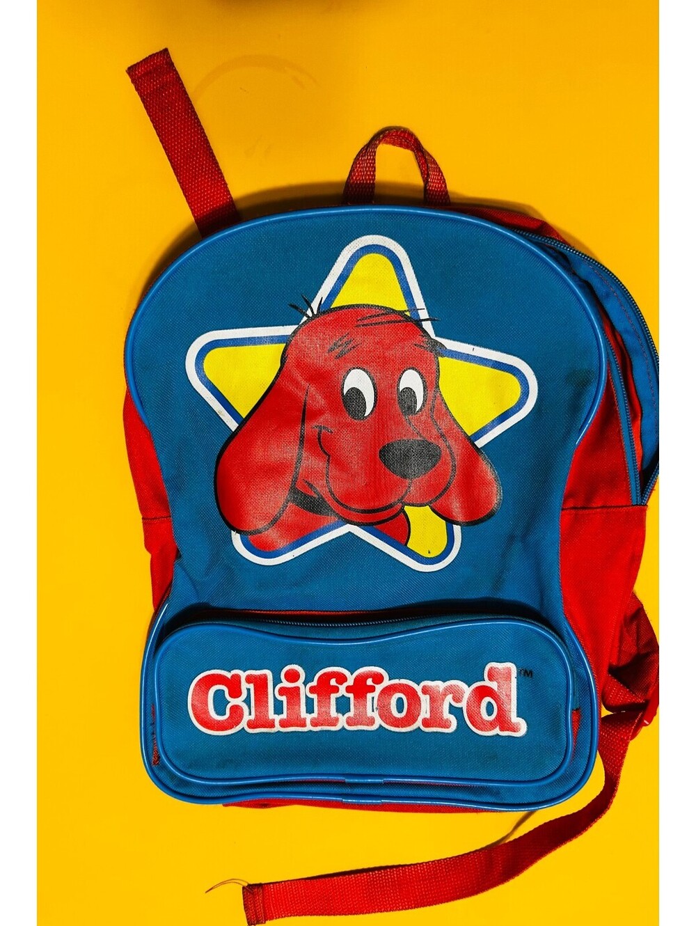 VTG 2000 Clifford the Big Red Dog Mini Backpack Scholastic Kidcore Bag Flawed